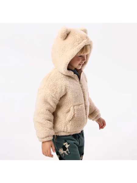 Reserved Kapucnis teddy dzseki bézs