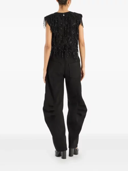 Top Rotate Birger Christensen cu paiete negru