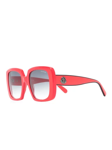 Okulary przeciwsłoneczne Moncler Eyewear czerwone