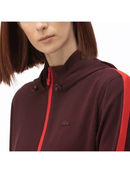 Lacoste толстовка бордова