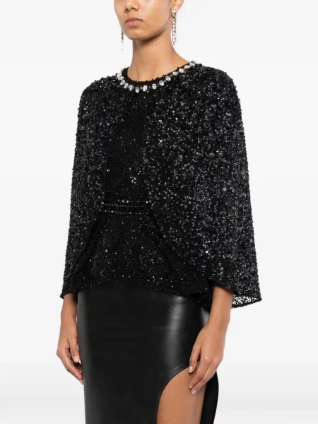 Geacă Jenny Packham cu paiete negru