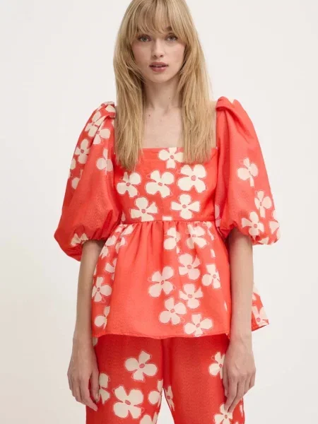 Блуза Stine Goya с десен оранжево