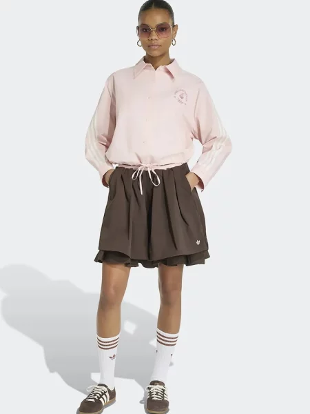 Adidas Originals koszula z bawełną różowa