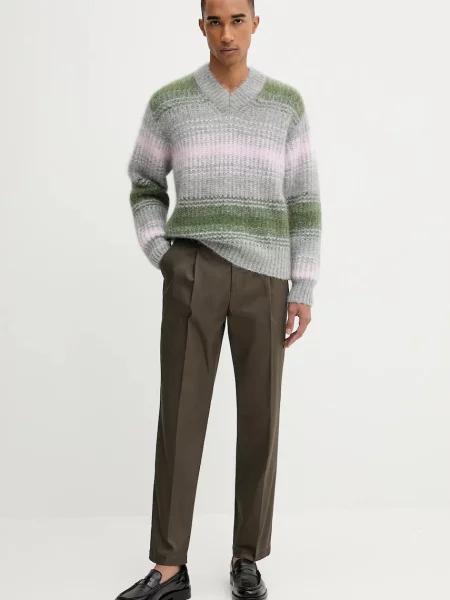 Kenzo sweter z wełną ciepły szary
