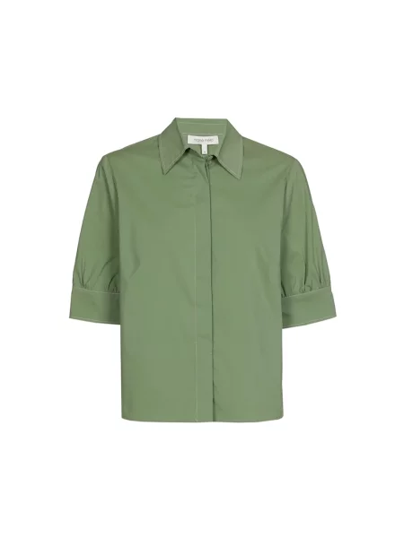 Koszula Marie Méro z rękawami balonowymi zielona