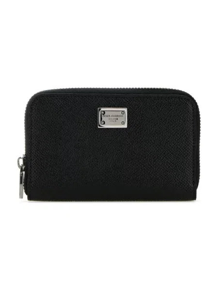 Portfel Dolce And Gabbana skórzany czarny
