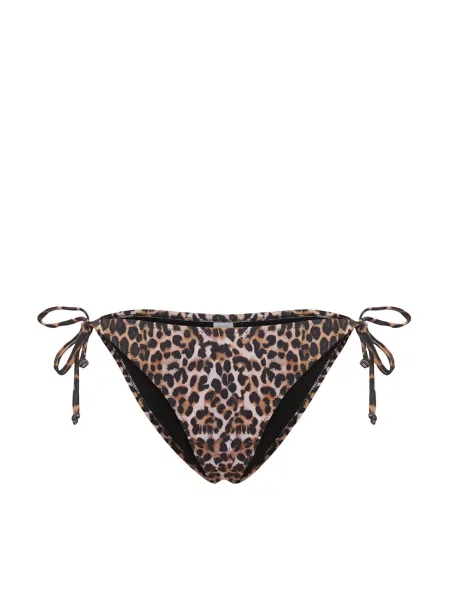 Trendyol Slip costum de baie maro cămilă / negru alb