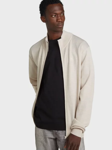 Вовняний кардиган G-star Raw білий