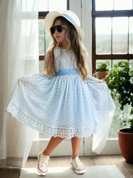 Rochie copii Dewberry gri