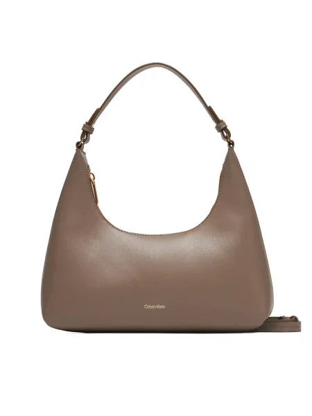 Geantă Calvin Klein Foil Logo Conv Shoulder Bag bej