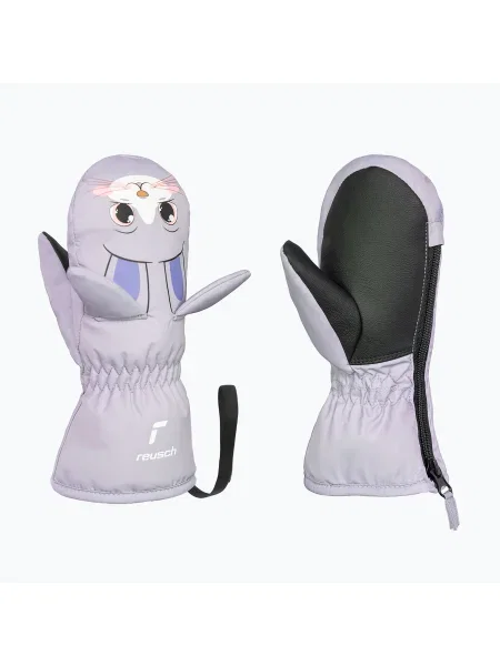 Детски зимни ръкавици Reusch Sweety Mitten rabbit виолетово