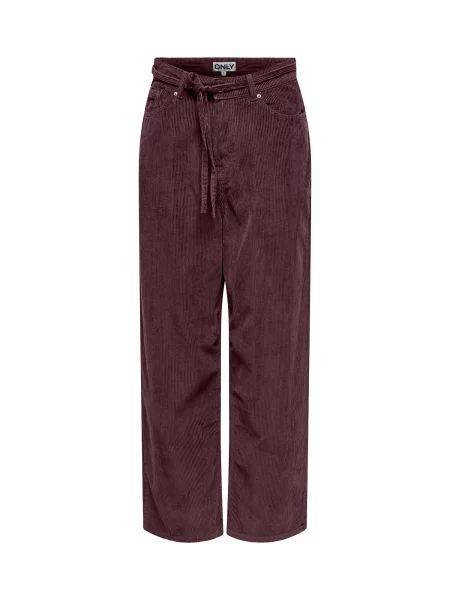 ONLY Pantaloni ONLBLEECKER burgundy roșu