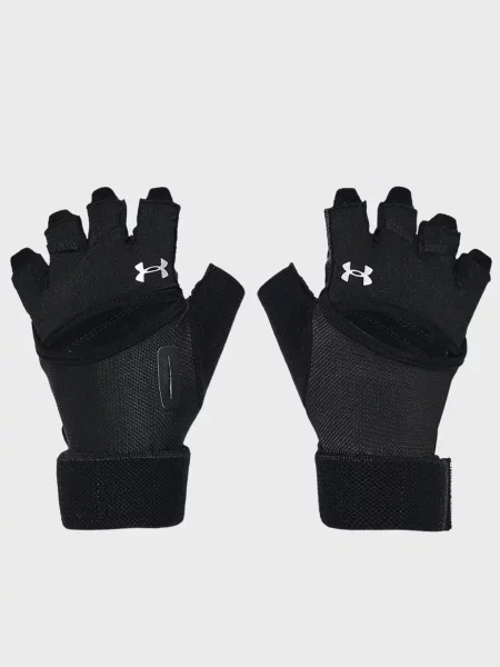 Шкіряні рукавички Under Armour чорні