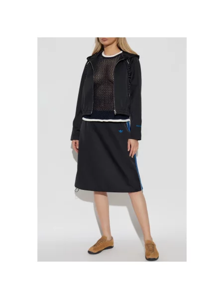Satynowa spódnica Adidas Originals czarna