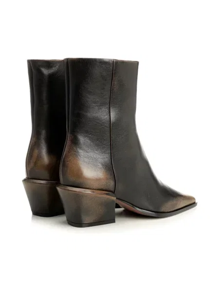Buty do kostki Paris Texas skórzane czarne