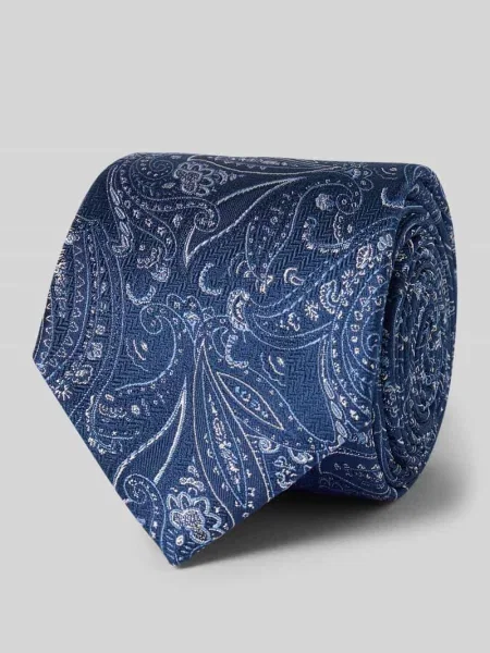 Krawat z czystego jedwabiu Prince Bowtie granatowy