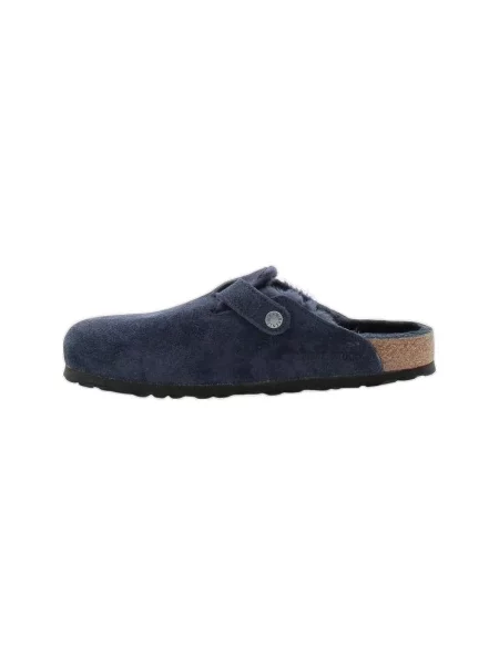 Mules Birkenstock z nubuku modrá