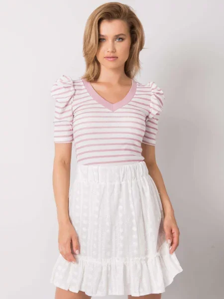 Bluză Fashionhunters alb