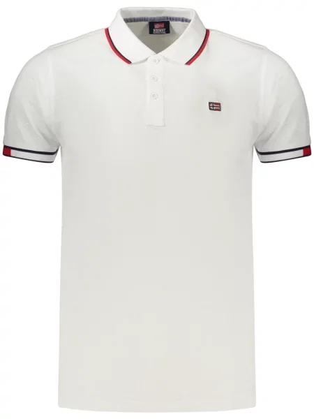 Tricou polo Norway 1963 alb