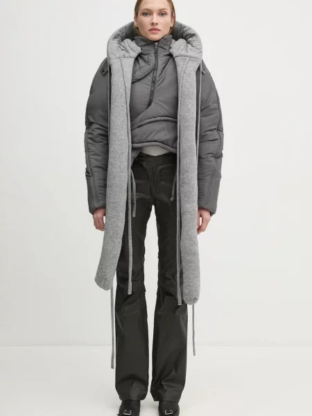 Ottolinger geacă Deconstruced Cropped Puffer Jacket femei de iarnă gri