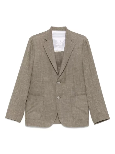Jednořadé sako Barba hnědé