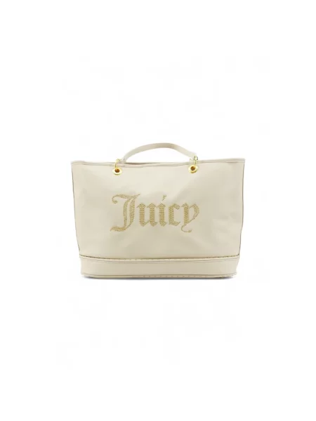 Shopperka Juicy Couture skórzana beżowa
