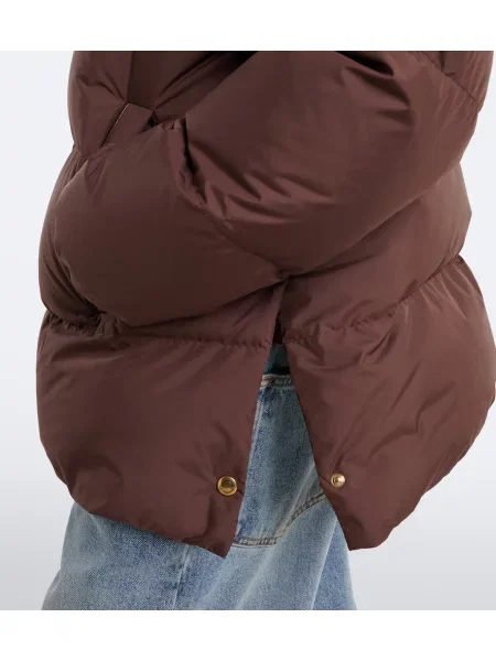 Geacă cu puf Moncler maro