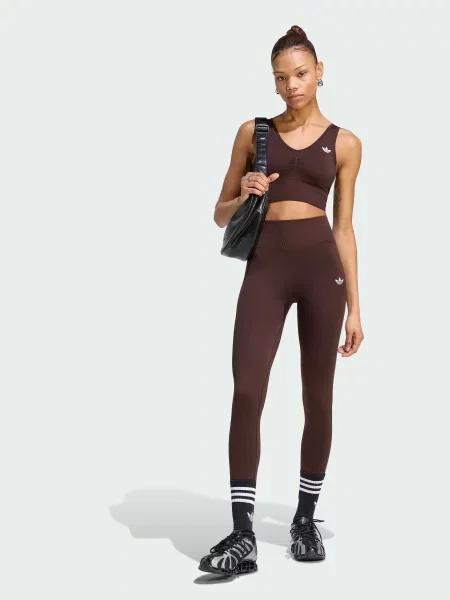 Леггинсы Adidas коричневые