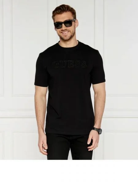 GUESS ACTIVE Tricou | stretch negru