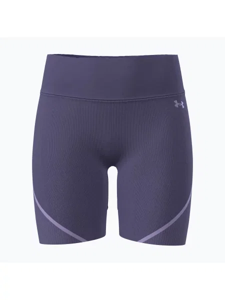 Pantaloni scurți de antrenament pentru femei Under Armour Vanish Seamless purple luxe/purple crest/purple crest violet