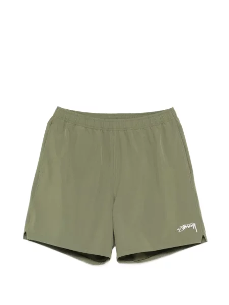 Pantaloni scurți Stüssy cu autograf verde