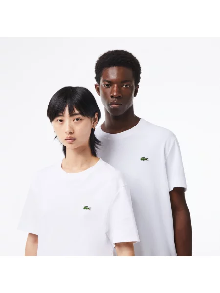 Lacoste футболка унісекс біла