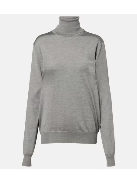 Heláncă The Row de mătase gri