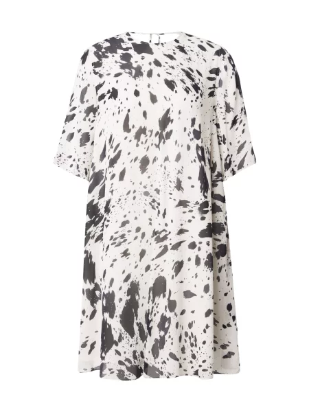 Lala Berlin Obleka Denia mornarska / off-bela bela