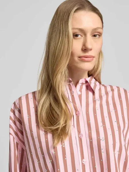 Bluzka koszulowa o kroju regular fit z mieszanki bawełny model JELIEF' Essentiel Antwerp