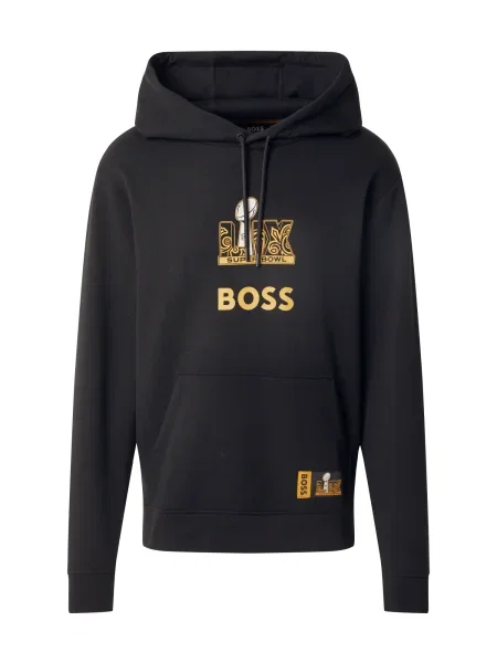 BOSS ORANGE Pulóver BOSS x NFL fekete