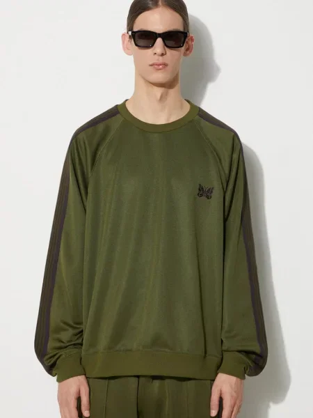 Košile Needles s kulatým výstřihem s aplikacemi zelená