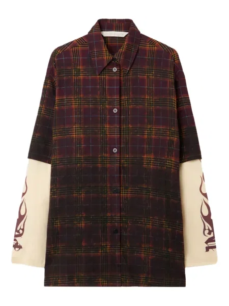 Koszula Palm Angels w kratkę czerwona