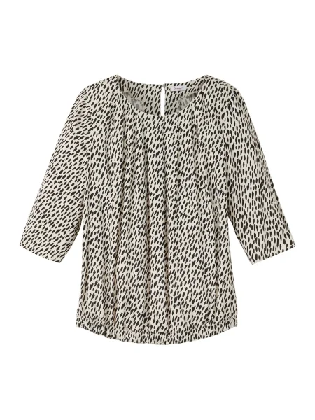 SHEEGO Bluza ecru črna