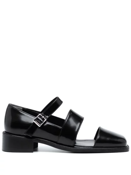 Кожени полуотворени обувки Kimhekim черно