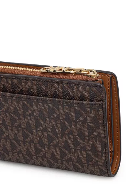 Portofel Michael Michael Kors din piele cu imagine cu model floral alb
