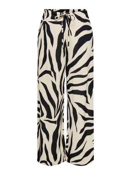 ONLY Pantaloni ONLSAKURA negru / murdar alb