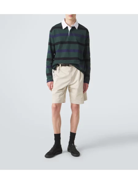 Tricou polo Prada cu dungi verde
