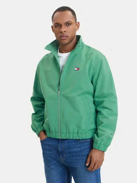 Tommy Jeans Demisezoninė striukė Essential žalia