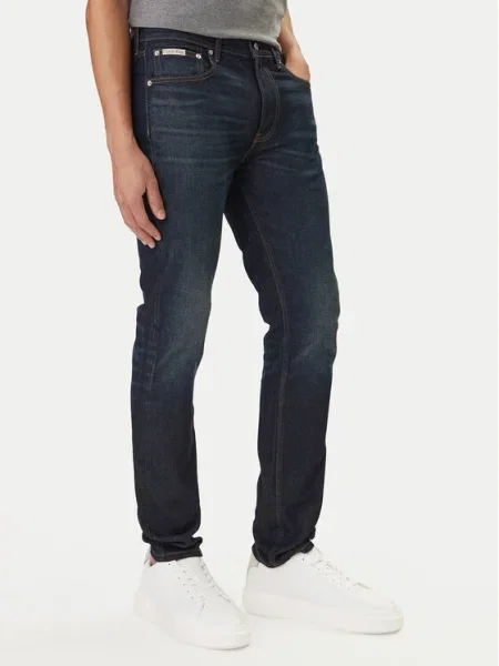 Calvin Klein Jeans Blugi Bleumarin Tapered Fit