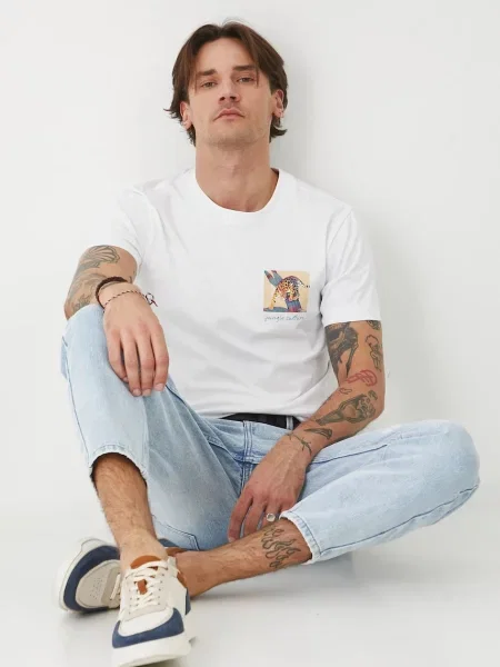 Тениска Medicine с принт бяло