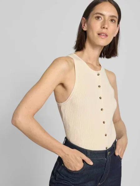 Dzianinowy top Selected Femme niebieski