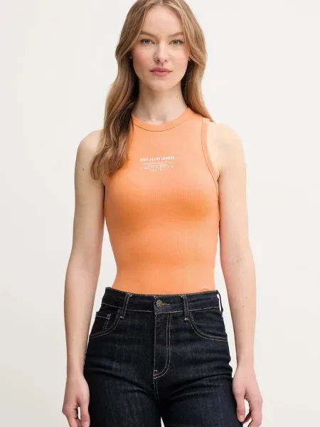Top Pepe Jeans oranžový