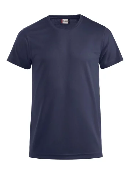 Clique T-shirt Ice-T z oddychającego materiału – dark navy niebieska
