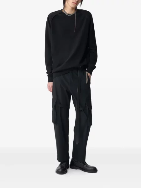 Pulover Ann Demeulemeester tricotate negru
